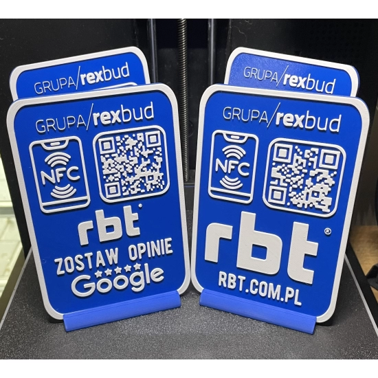 STOJAK 3D OPINIE GOOGLE Z NFC I QR – SZYBKI I PROSTY SPOSÓB NA ZBIERANIE OPINII!
